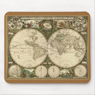 1660 Frederick de Wit Old World Map Mouse Mat