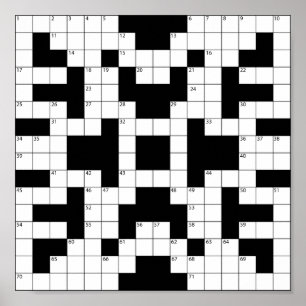16640-crossword-puzzle-vector CROSSWORD PUZZLE VEC Poster