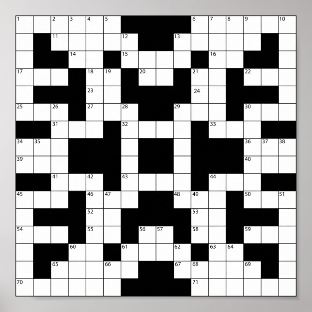 16640-crossword-puzzle-vector CROSSWORD PUZZLE VEC Poster (Front)