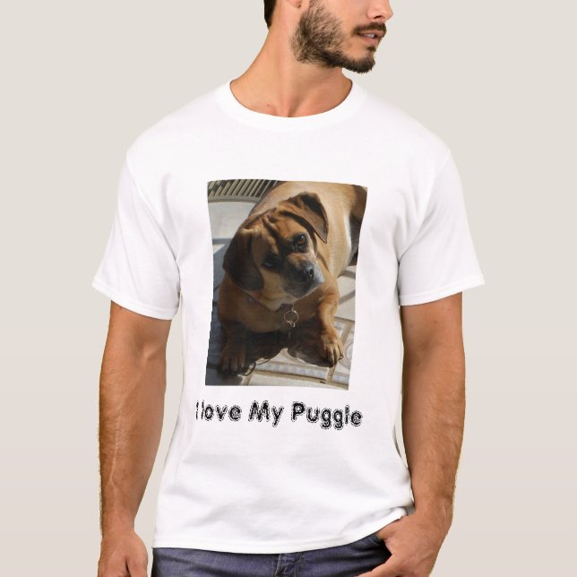 167, I love My Puggle T-Shirt (Front)