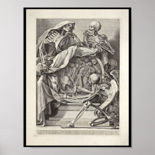 1691 Artistic Anatomy Skeletons Art Print