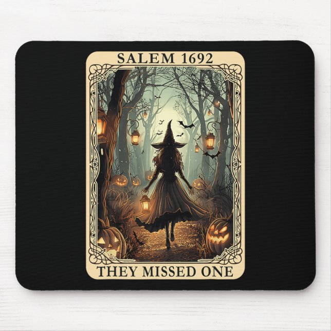 1692 Halloween Witch They Missed One Tarot Card Wo Mouse Mat (Front)