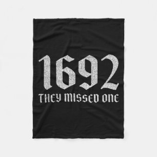 1692 missed one funny halloween witch dark humour fleece blanket