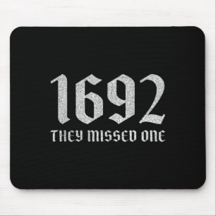 1692 missed one funny halloween witch dark humour mouse mat