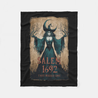 1692 They Missed One Halloween Feminist Witch Tria Fleece Blanket