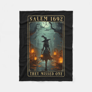 1692 They Missed One Halloween Witch Fleece Blanket