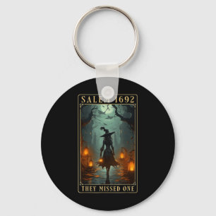 1692 They Missed One Halloween Witch Key Ring