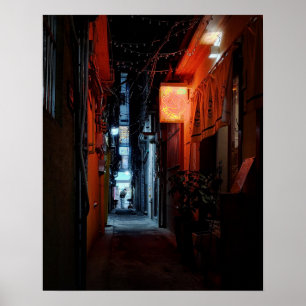 16×20 Seoul Alley Neon Sign Korea Photo Print