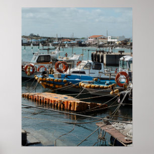 16×20 Udo Fishing Boats South Korea Photo Print