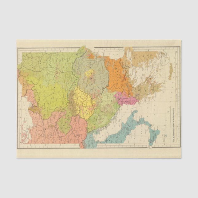 16 a European ethnographic Tissue Paper (Front)