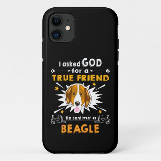 16 Asked God True Friend A Beagle iPhone 11 Case