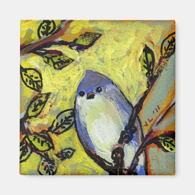 16 Birds, No 12 - Square Magnet (Front)