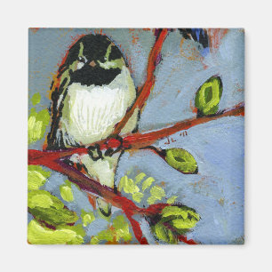 16 Birds, No 16 - Square Magnet