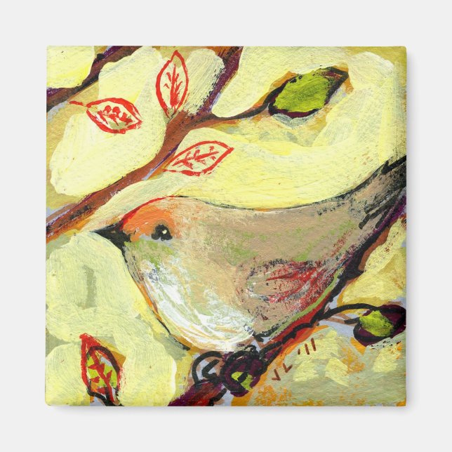 16 Birds, No 8 - Square Magnet (Front)