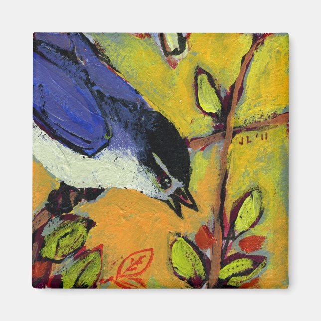 16 Birds, No 9 - Square Magnet (Front)