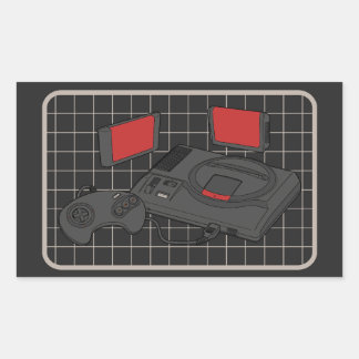 16 Bit Power! Rectangular Sticker