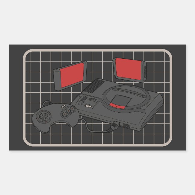 16 Bit Power! Rectangular Sticker (Front)