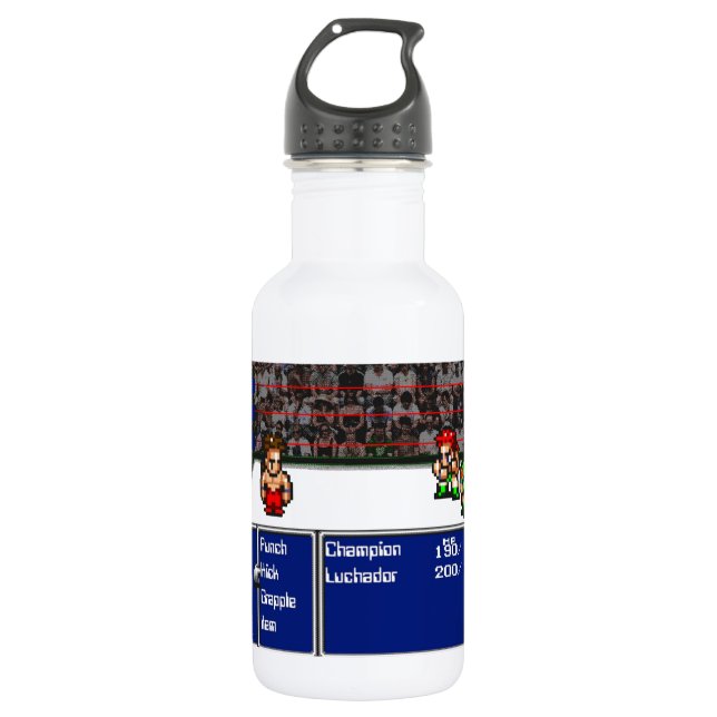 16 bit RPG Wrestling 532 Ml Water Bottle (Front)