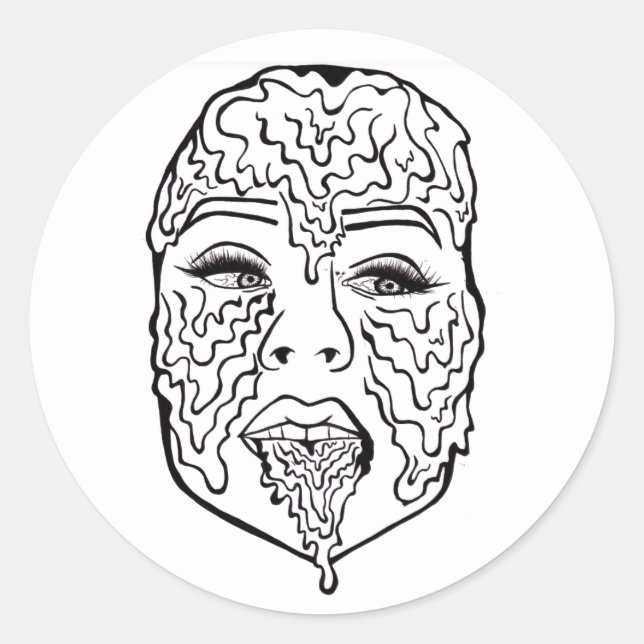 16 candles classic round sticker (Front)