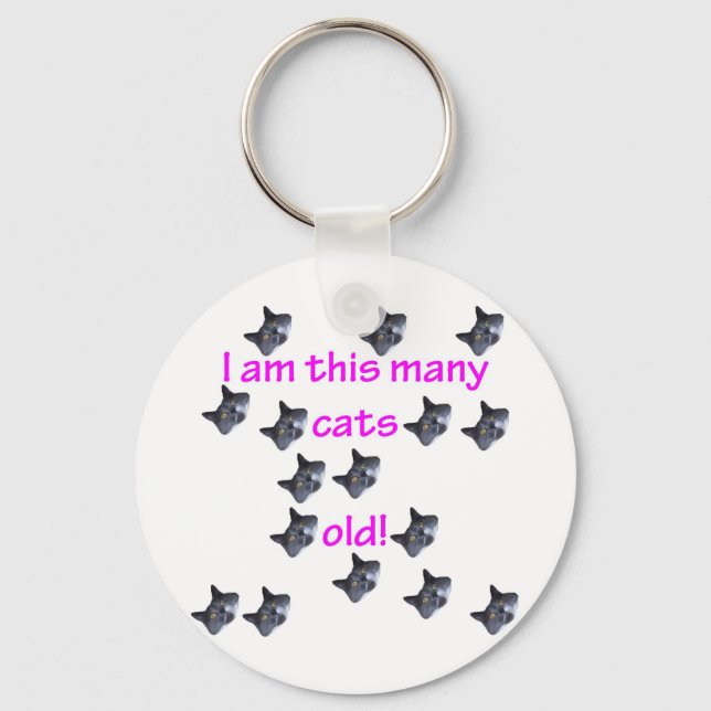 16 Cat Heads Old Key Ring (Front)