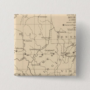 16 Centre of population 17901900 15 Cm Square Badge