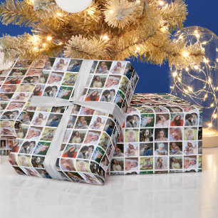 16 Custom Photo Collage   Simple Easy Personalised Wrapping Paper
