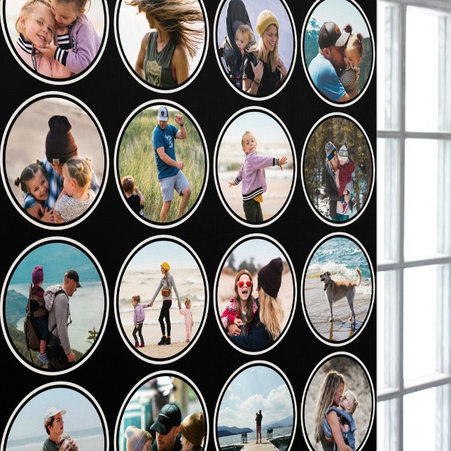 16 Custom Photos & Colour Circle Black Off-white Wallpaper (Creator Uploaded)