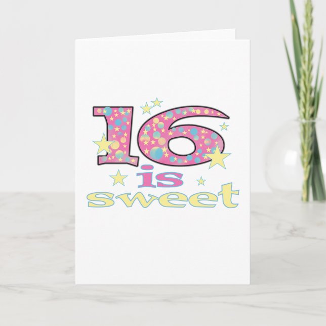 16 is Sweet Card (Front)