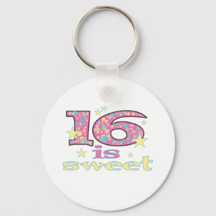 16 is Sweet Key Ring