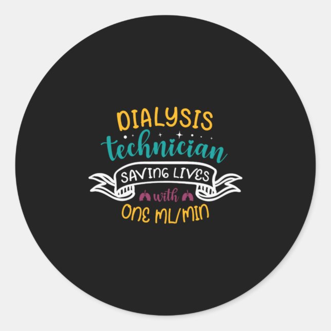 16.Kidney Disease Awarenress Kindey Cancer Classic Round Sticker (Front)