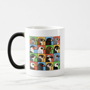16 North American Raptor Profiles Magic Mug