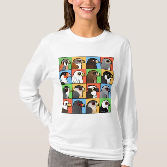 16 North American Raptor Profiles T-Shirt