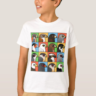 16 North American Raptor Profiles T-Shirt