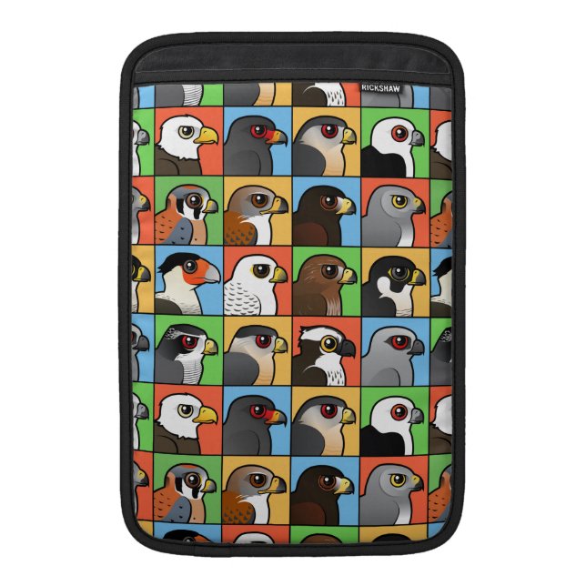 16 North American Raptor Profiles (tiled) Sleeve For MacBook Air (Front)