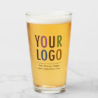 16 oz Custom Pint Glass with Your Logo No Minimum