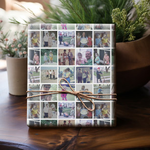 16 Photo Collage favourite pics all over in patter Wrapping Paper