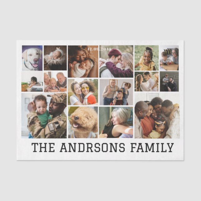 16 photo Tissue Paper (Front)