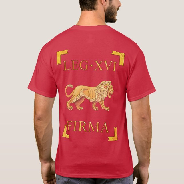 16 Roman Legio XVI Flavia Firma Vexillum T-Shirt (Back)