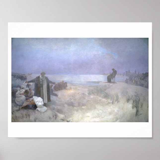 #16 The Last days of Jan Amos Komensky, Mucha Poster (Front)