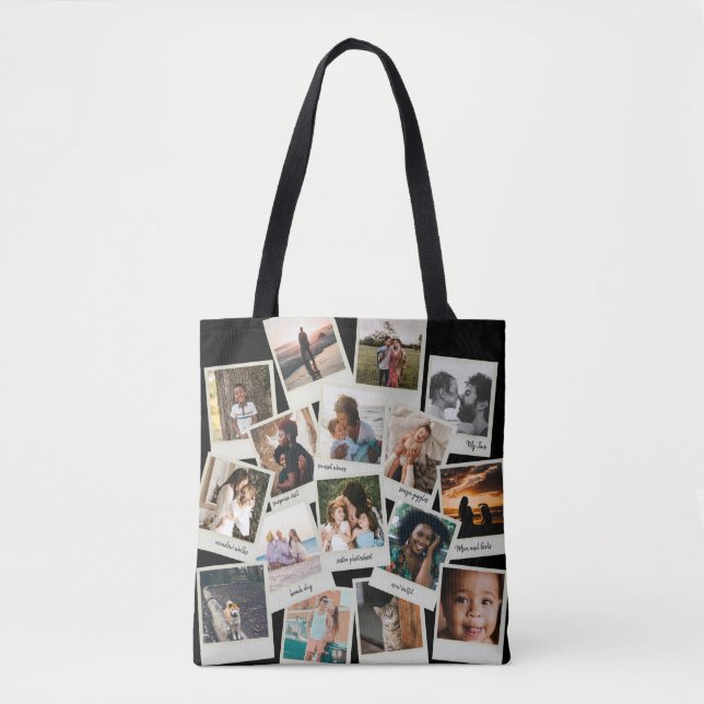 16 Vintage Snapshots Photo Tote Bag (Front)