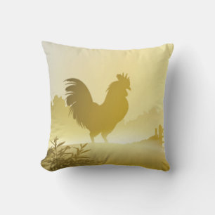 16"x16" Throw Pillow Sunny Morning Farm Country Ru