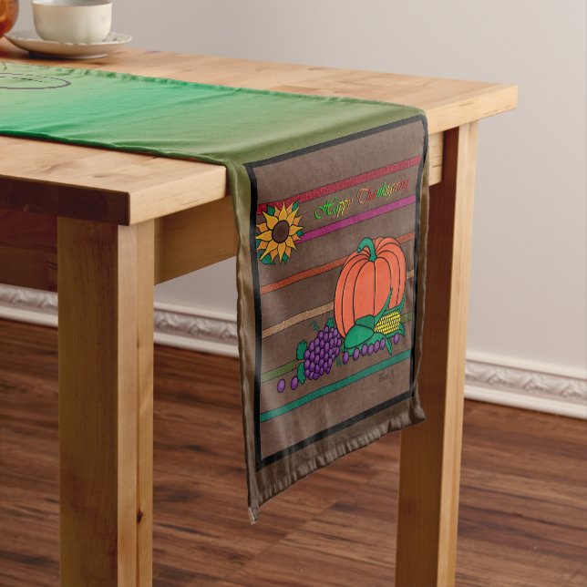 16" x 108" Thanksgiving Table Runner (In Situ)