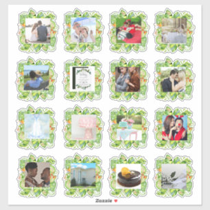 16 x WEDDING PHOTO Journal Planner Tropical Leaves