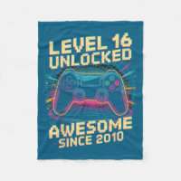 16 Year Old Boy Level 16 Gamer 2010 16th Birthday 