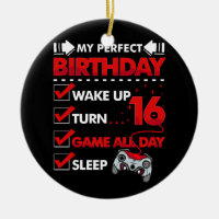 16 Year Old Gamer Boy 16th Perfect Birthday Gaming