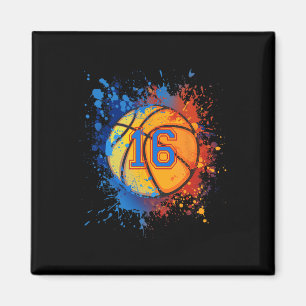 16 Years Old 16th Birthday Sketll Gift For Boys Pa Magnet