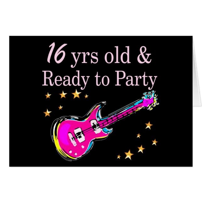 16 YEARS OLD AND READY TO PARTY (Front Horizontal)