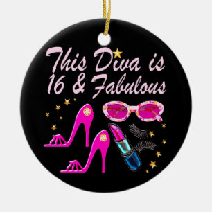 16 YR OLD PRIMA DONNA CERAMIC TREE DECORATION