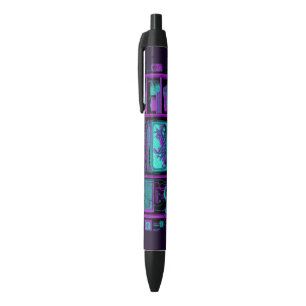 16bit cyberpunk TV set pen