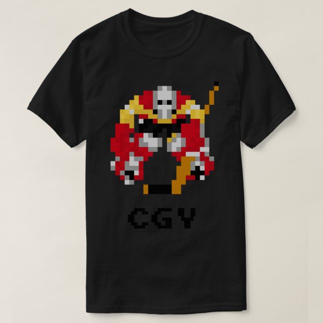 16Bit Hockey Goalie Calgary T-Shirt (Design Front)